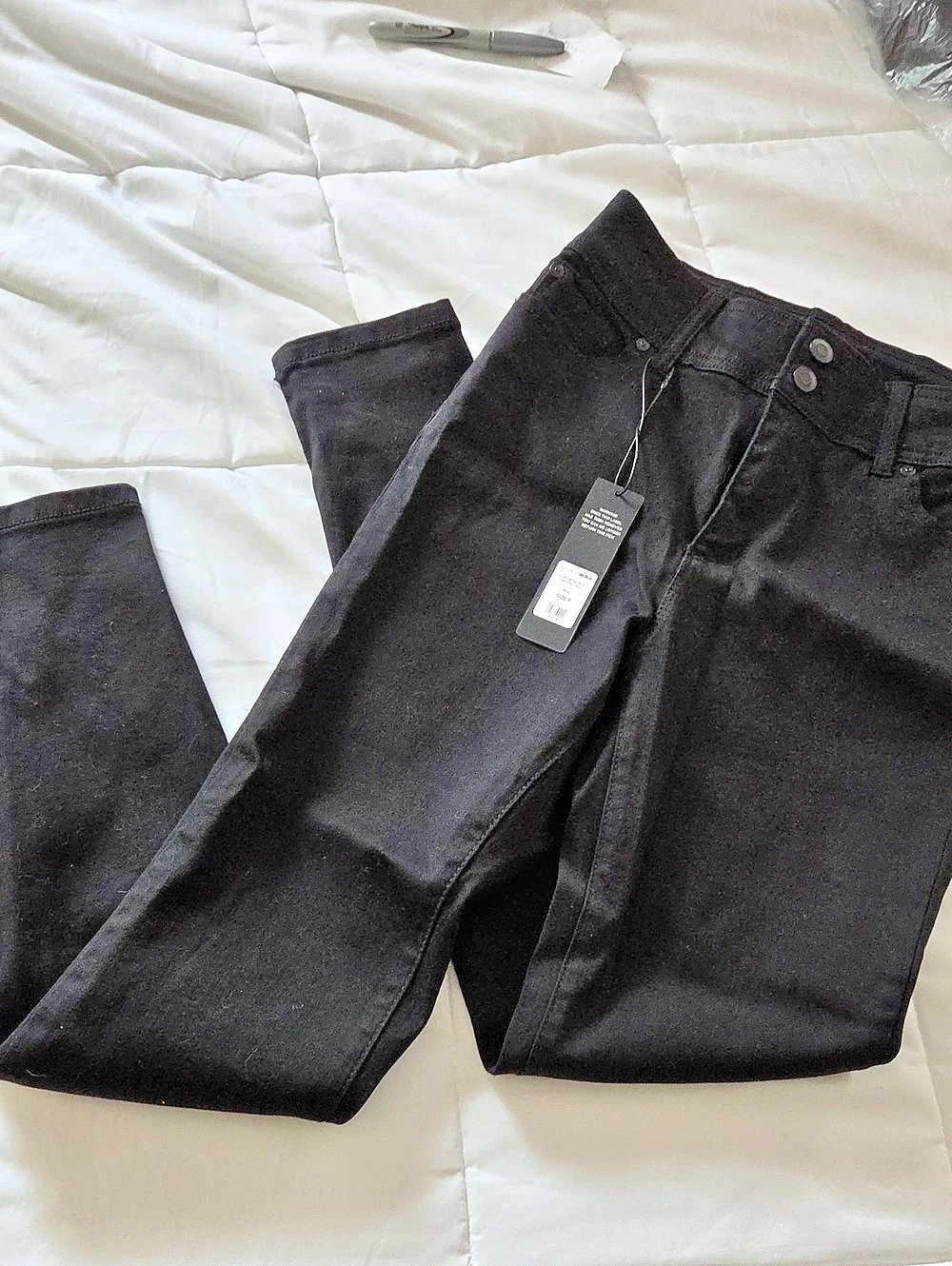 Fashion Nova Skinny Jeans in Black Size 9 NWT